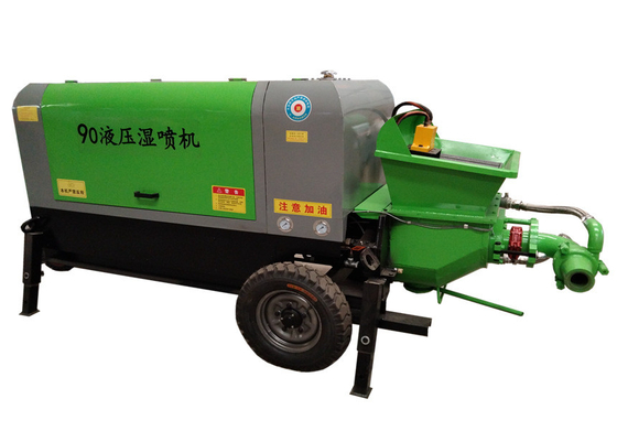 Pneumatic 22 Kw Wet Shotcrete Machine Mesin Gunite Portabel