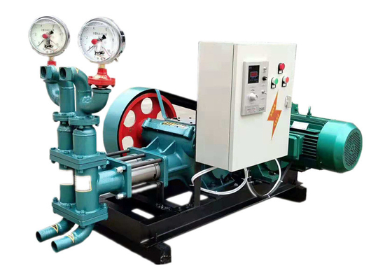 Pompa Grout Semen Listrik 30Kw 110mm Piston Grouting Pump Hijau