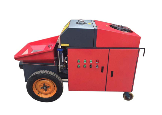 Pompa Beton Mini Portabel Vertikal Pompa Mini Merah Pemompaan Beton