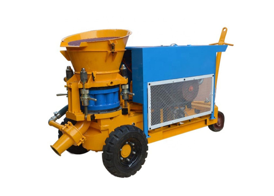 Kuning 5.5m3 / H Gunite Sprayer Mesin Diesel Mesin Shotcrete Kering