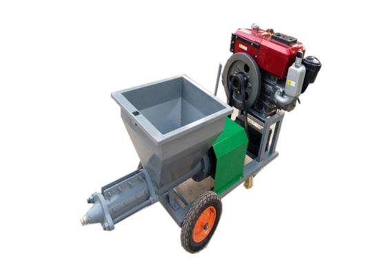 3Mpa Diesel Wall Cement Spray Plaster Machine Tinggi 10M