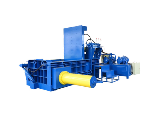 Mesin Baling Hidrolik 11kw Baler Scrap Aluminium Horisontal