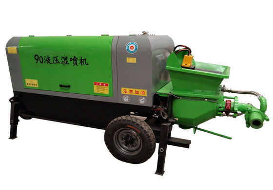 Pneumatic 22 Kw Wet Shotcrete Machine Mesin Gunite Portabel
